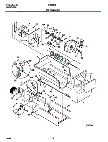 09 - Ice Container parts for Frigidaire Refrigerator FRS22ZGHD0 from AppliancePartsPros.com