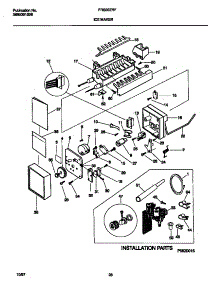 10 - Ice Maker parts for Frigidaire Refrigerator FRS22ZRFW2 from AppliancePartsPros.com
