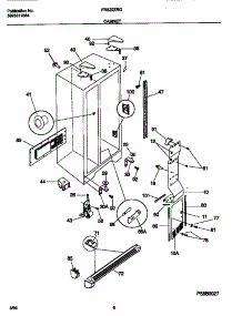 04 - Cabinet parts for Frigidaire Refrigerator FRS22ZRGD3 from AppliancePartsPros.com