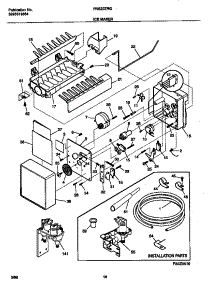 10 - Ice Maker parts for Frigidaire Refrigerator FRS22ZRGD3 from AppliancePartsPros.com