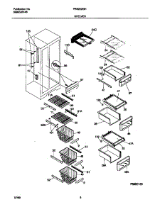 05 - Shelves parts for Frigidaire Refrigerator FRS22ZGHW1 from AppliancePartsPros.com