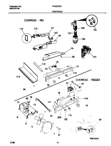 06 - Controls parts for Frigidaire Refrigerator FRS22ZGHW1 from AppliancePartsPros.com