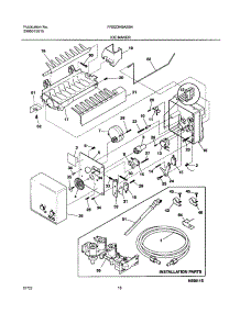 19 - Ice Maker parts for Frigidaire Refrigerator FRS23H5ASB4 from AppliancePartsPros.com