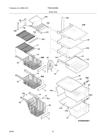 09 - Shelves parts for Frigidaire Refrigerator FRS23H5DSB0 from AppliancePartsPros.com