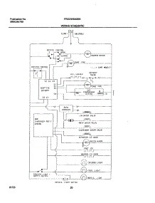 20 - Wiring Schematic parts for Frigidaire Refrigerator FRS23H5ASB6 from AppliancePartsPros.com