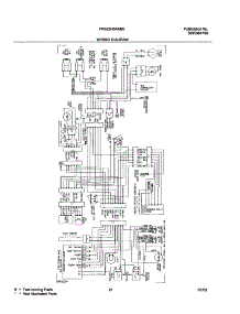 21 - Wiring Diagram parts for Frigidaire Refrigerator FRS23H5ASB6 from AppliancePartsPros.com