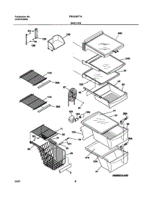 09 - Shelves parts for Frigidaire Refrigerator FRS23KF7AQ2 from AppliancePartsPros.com