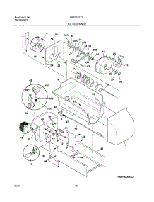 17 - Ice Container parts for Frigidaire Refrigerator FRS23KF7AB1 from AppliancePartsPros.com