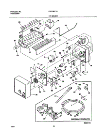 19 - Ice Maker parts for Frigidaire Refrigerator FRS23KF7AW2 from AppliancePartsPros.com