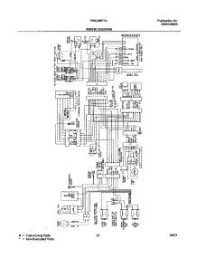 21 - Wiring Diagram parts for Frigidaire Refrigerator FRS23KF7AB2 from AppliancePartsPros.com