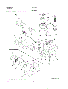 11 - Controls parts for Frigidaire Refrigerator FRS23KR4AQ0 from AppliancePartsPros.com