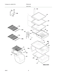 09 - Shelves parts for Frigidaire Refrigerator FRS23LH5DB1 from AppliancePartsPros.com