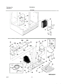 13 - System parts for Frigidaire Refrigerator FRS23KR4AQ1 from AppliancePartsPros.com
