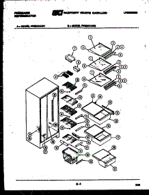 05 - Shelves And Supports parts for Frigidaire Refrigerator FPE24VAA2 from AppliancePartsPros.com