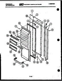 03 - Refrigerator Door Parts parts for Frigidaire Refrigerator FPE19V3AW2 from AppliancePartsPros.com