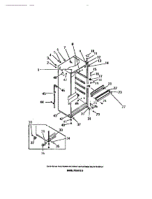 05 - Cabinet parts for Frigidaire Refrigerator FPE21TCF0 from AppliancePartsPros.com