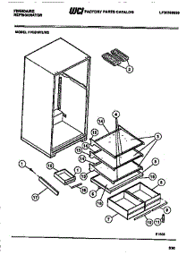 05 - Shelves, Controls, Divider, Mullion parts for Frigidaire Refrigerator FPES18TLA2 from AppliancePartsPros.com
