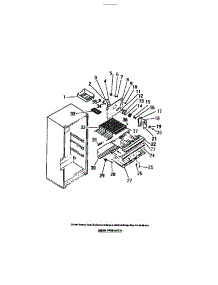 04 - Interior Freezer Compartment parts for Frigidaire Refrigerator FPES18TCH0 from AppliancePartsPros.com