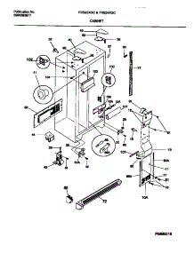 04 - Cabinet parts for Frigidaire Refrigerator FRS24XGCD0 from AppliancePartsPros.com
