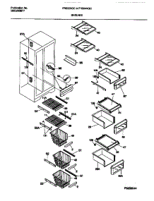 05 - Shelves parts for Frigidaire Refrigerator FRS24XGCD0 from AppliancePartsPros.com