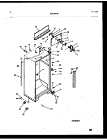 04 - Cabinet Parts parts for Frigidaire Refrigerator FPES19TIPW0 from AppliancePartsPros.com