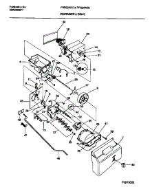 09 - Container And Drive parts for Frigidaire Refrigerator FRS24XGCD0 from AppliancePartsPros.com