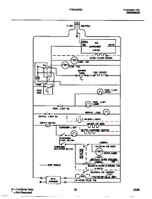 12 - Wiring Diagram parts for Frigidaire Refrigerator FRS24WRCD4 from AppliancePartsPros.com