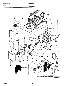 10 - Ice Maker parts for Frigidaire Refrigerator FRS24ZRGW0 from AppliancePartsPros.com
