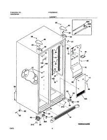 07 - Cabinet parts for Frigidaire Refrigerator FRS26BH6CB2 from AppliancePartsPros.com