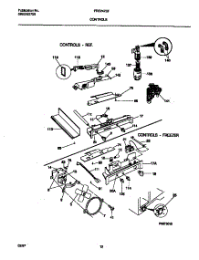 06 - Controls parts for Frigidaire Refrigerator FRS24ZSFW0 from AppliancePartsPros.com