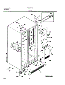 07 - Cabinet parts for Frigidaire Refrigerator FRS26BH6CQ0 from AppliancePartsPros.com