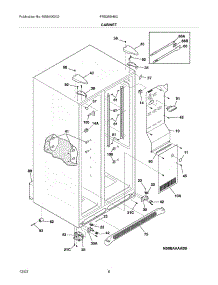 07 - Cabinet parts for Frigidaire Refrigerator FRS26BH6CW3 from AppliancePartsPros.com