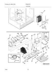 13 - System parts for Frigidaire Refrigerator FRS26DR7DS2 from AppliancePartsPros.com