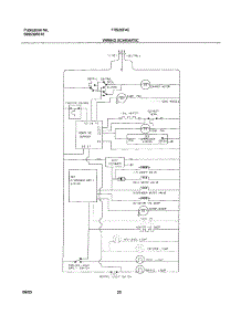 20 - Wiring Schematic parts for Frigidaire Refrigerator FRS26F4CW1 from AppliancePartsPros.com