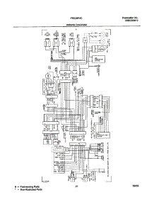 21 - Wiring Diagram parts for Frigidaire Refrigerator FRS26F4CW1 from AppliancePartsPros.com