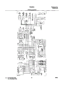 21 - Wiring Diagram parts for Frigidaire Refrigerator FRS26F5AQ5 from AppliancePartsPros.com
