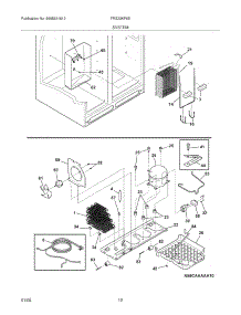 13 - System parts for Frigidaire Refrigerator FRS23KF6EWC from AppliancePartsPros.com