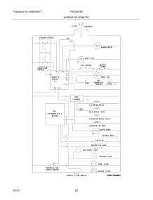 22 - Wiring Schematic parts for Frigidaire Refrigerator FRS23KF6EW6 from AppliancePartsPros.com