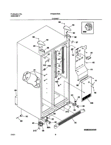 07 - Cabinet parts for Frigidaire Refrigerator FRS23KR4AQ2 from AppliancePartsPros.com