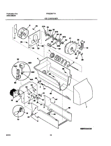 17 - Ice Container parts for Frigidaire Refrigerator FRS23KF7AW7 from AppliancePartsPros.com