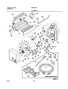 19 - Ice Maker parts for Frigidaire Refrigerator FRS23KR4AQ4 from AppliancePartsPros.com