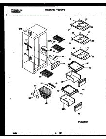 05 - Shelves And Supports parts for Frigidaire Refrigerator FRS22WPBD0 from AppliancePartsPros.com