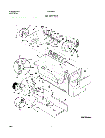 17 - Ice Container parts for Frigidaire Refrigerator FRS23R4AB6 from AppliancePartsPros.com