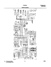 21 - Wiring Diagram parts for Frigidaire Refrigerator FRS23R4AB6 from AppliancePartsPros.com