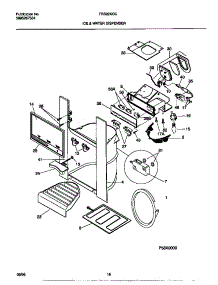 08 - Ice & Water Dispenser parts for Frigidaire Refrigerator FRS22XGCD3 from AppliancePartsPros.com