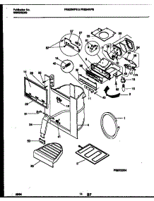 08 - Ice Door, Dispenser And Water Tanks parts for Frigidaire Refrigerator FRS22WPBD0 from AppliancePartsPros.com