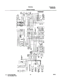 21 - Wiring Diagram parts for Frigidaire Refrigerator FRS23R4AQ4 from AppliancePartsPros.com