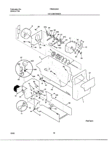 16 - Ice Container parts for Frigidaire Refrigerator FRS22ZGHD6 from AppliancePartsPros.com