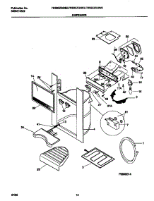 08 - Ice Dispenser parts for Frigidaire Refrigerator FRS22ZGGW2 from AppliancePartsPros.com