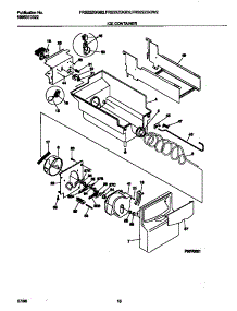 09 - Ice Container parts for Frigidaire Refrigerator FRS22ZGGW2 from AppliancePartsPros.com